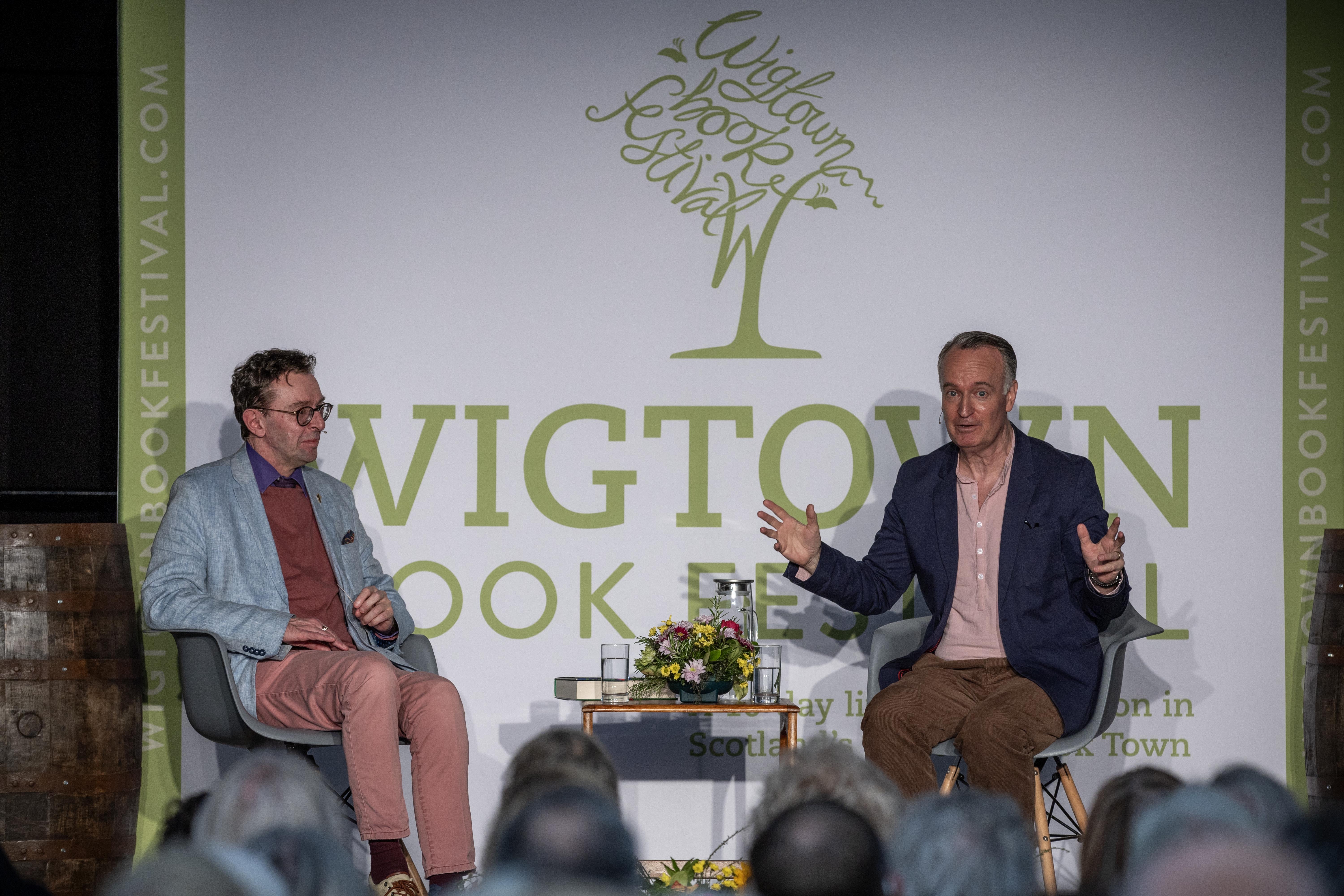 Andrew O Hagen and Stewart Kelly at Wigtown Book Festival 2024