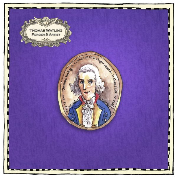 Illustration of Thomas Watling wearing a military uniform and white wig.
