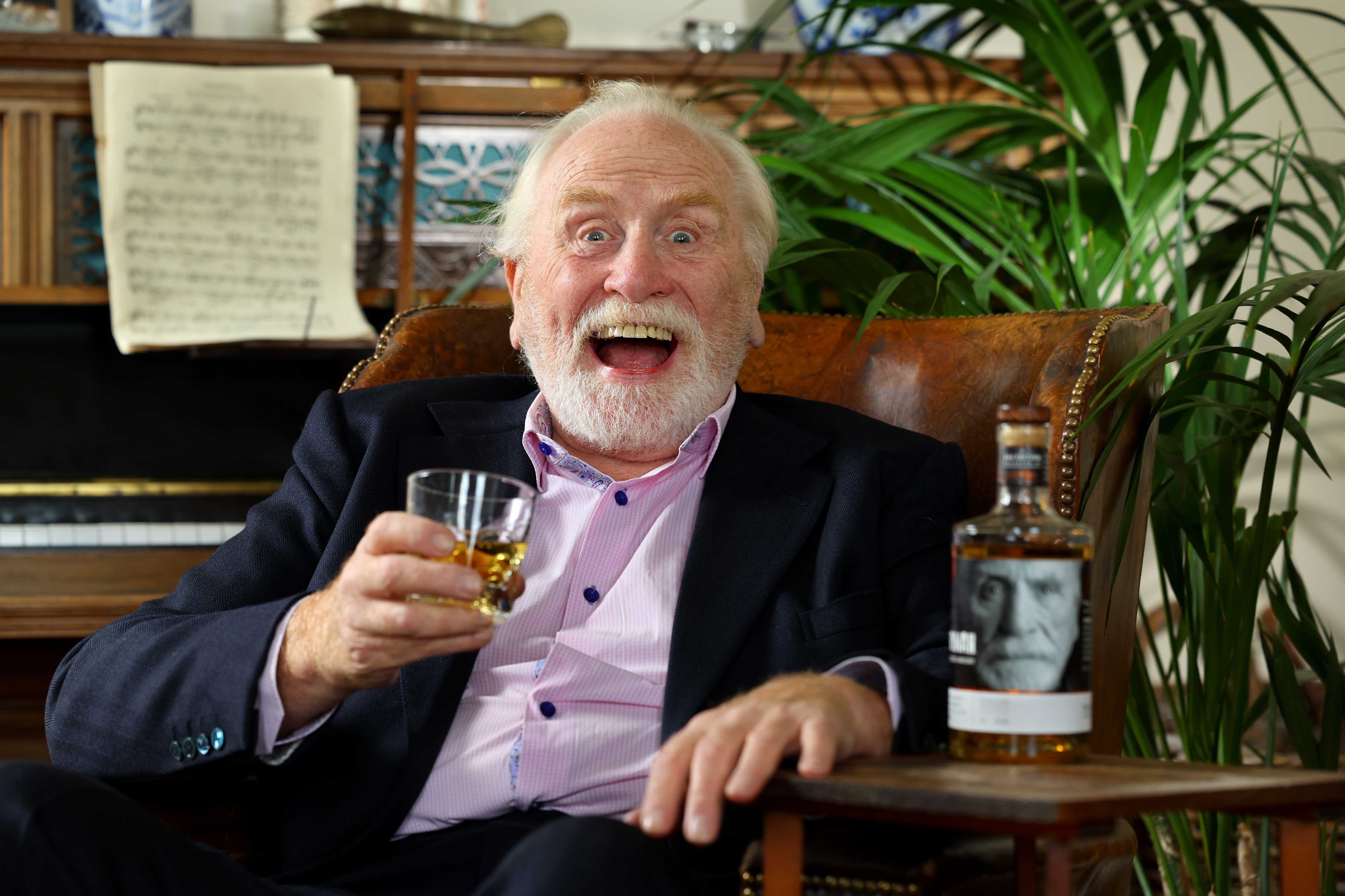 James Cosmo with Annandale Distillery Storyman Whisky