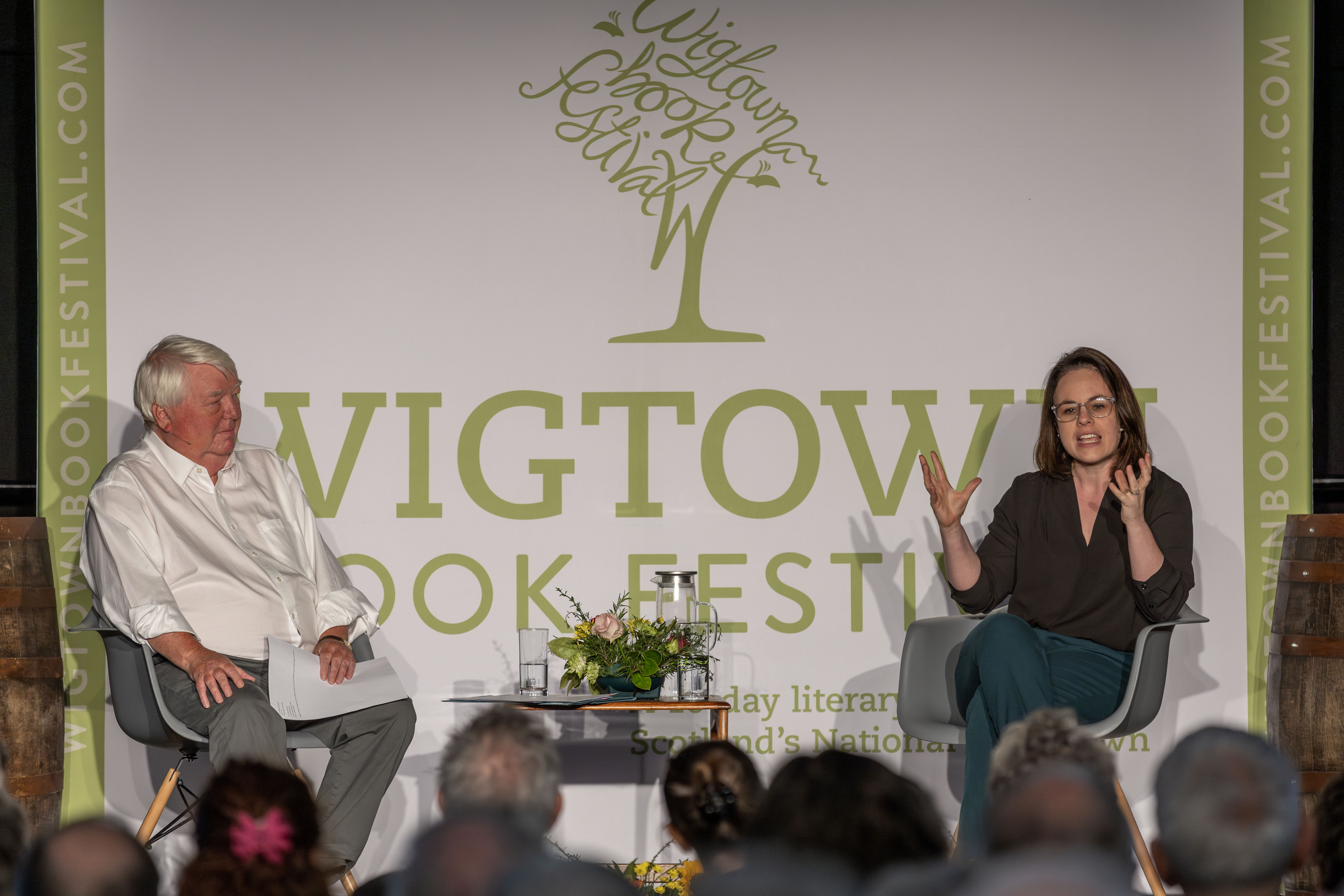 Kate Forbes in conversation with Brian Taylor at Wigtown Book Festival